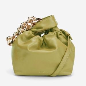 De Mellier Lime Green Santa Monica Chain Bag
